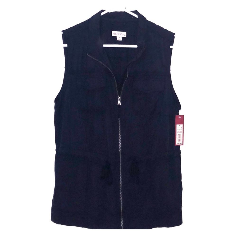 Navy Blue ‘Merona’ Sleeveless Utility Vest